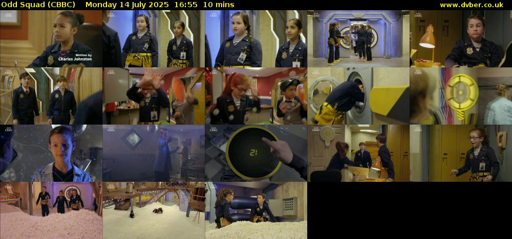 Odd Squad (CBBC) Monday 14 July 2025 16:55 - 17:05