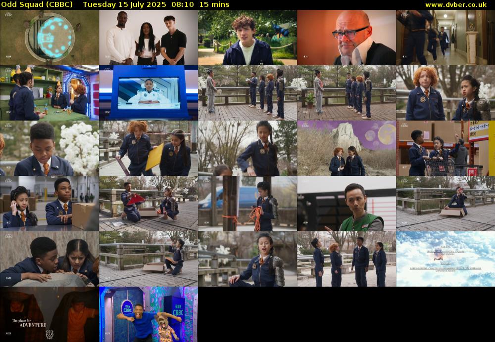 Odd Squad (CBBC) Tuesday 15 July 2025 08:10 - 08:25