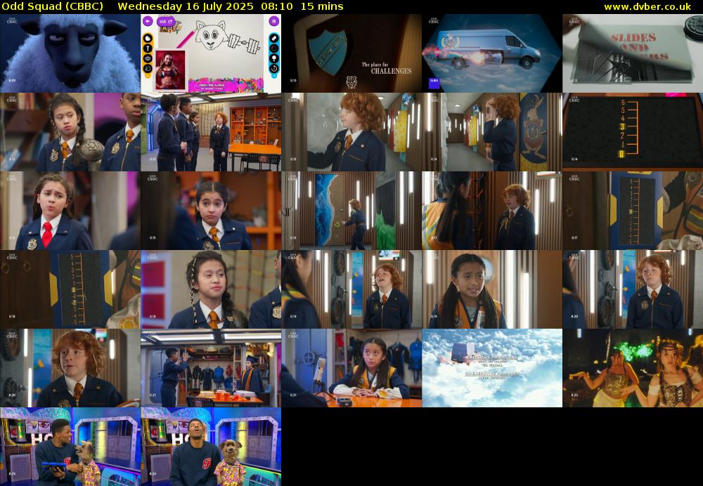 Odd Squad (CBBC) Wednesday 16 July 2025 08:10 - 08:25