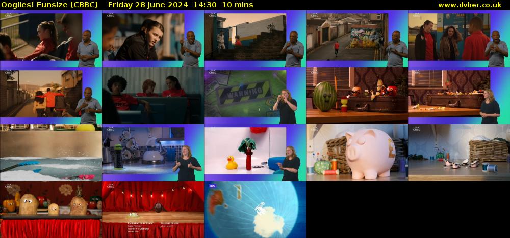 Ooglies! Funsize (CBBC) Friday 28 June 2024 14:30 - 14:40