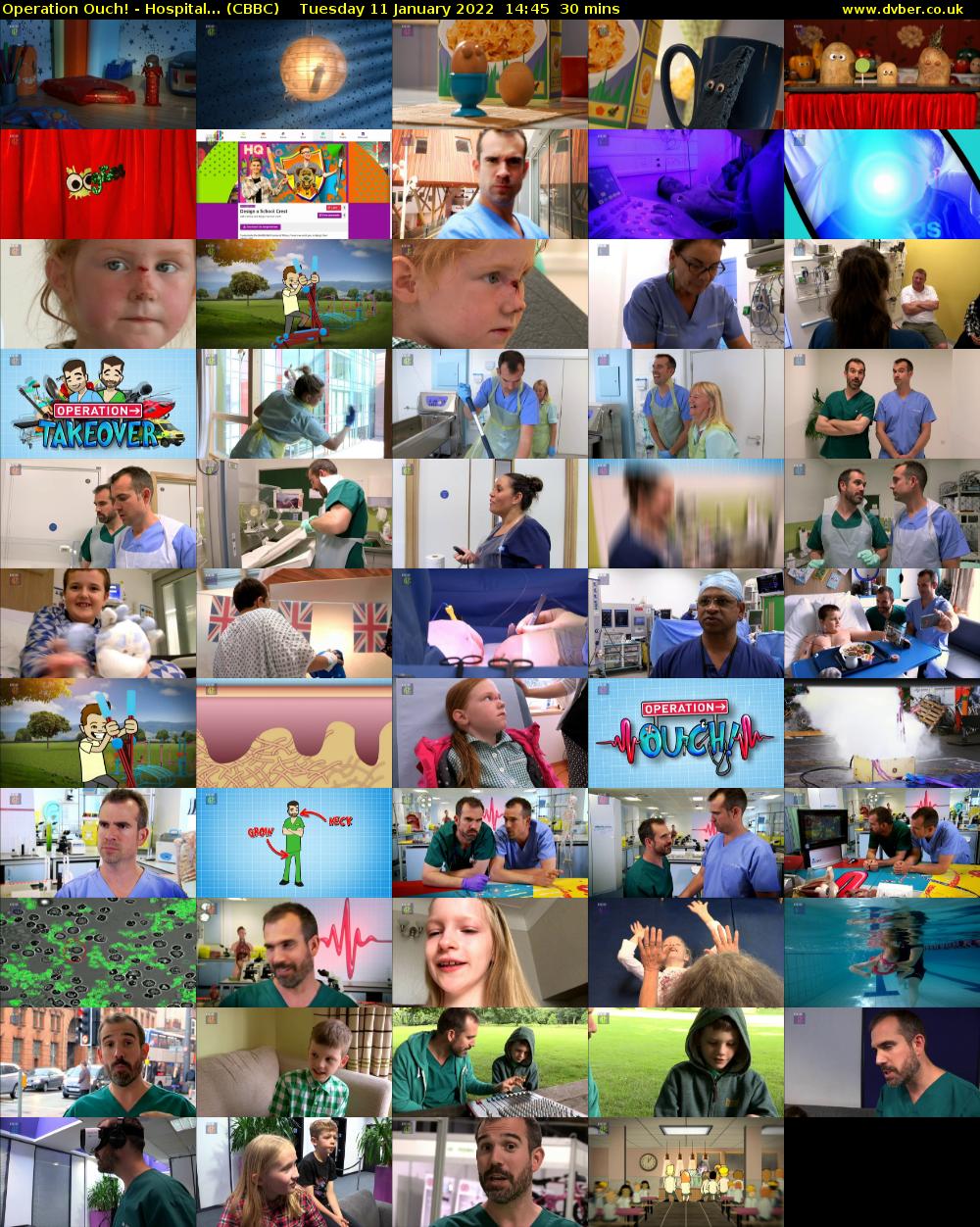 Operation Ouch! - Hospital... (CBBC) Tuesday 11 January 2022 14:45 - 15:15