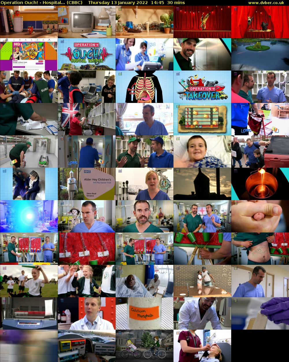 Operation Ouch! - Hospital... (CBBC) Thursday 13 January 2022 14:45 - 15:15