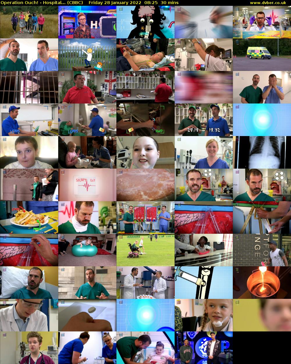 Operation Ouch! - Hospital... (CBBC) Friday 28 January 2022 08:25 - 08:55