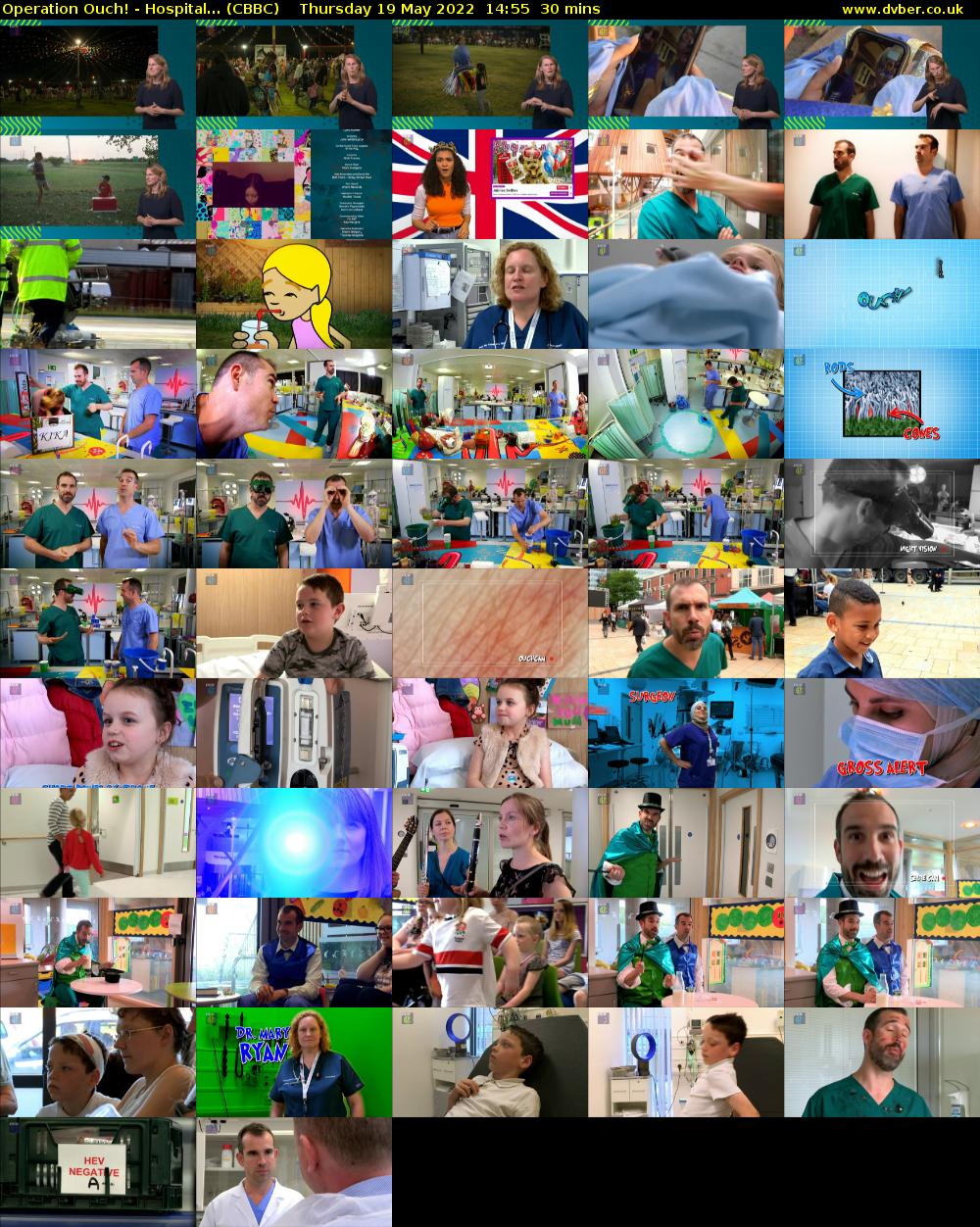Operation Ouch! - Hospital... (CBBC) Thursday 19 May 2022 14:55 - 15:25