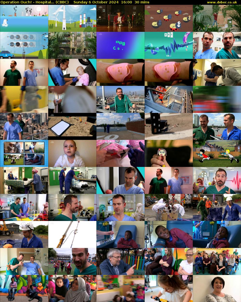 Operation Ouch! - Hospital... (CBBC) Sunday 6 October 2024 16:00 - 16:30