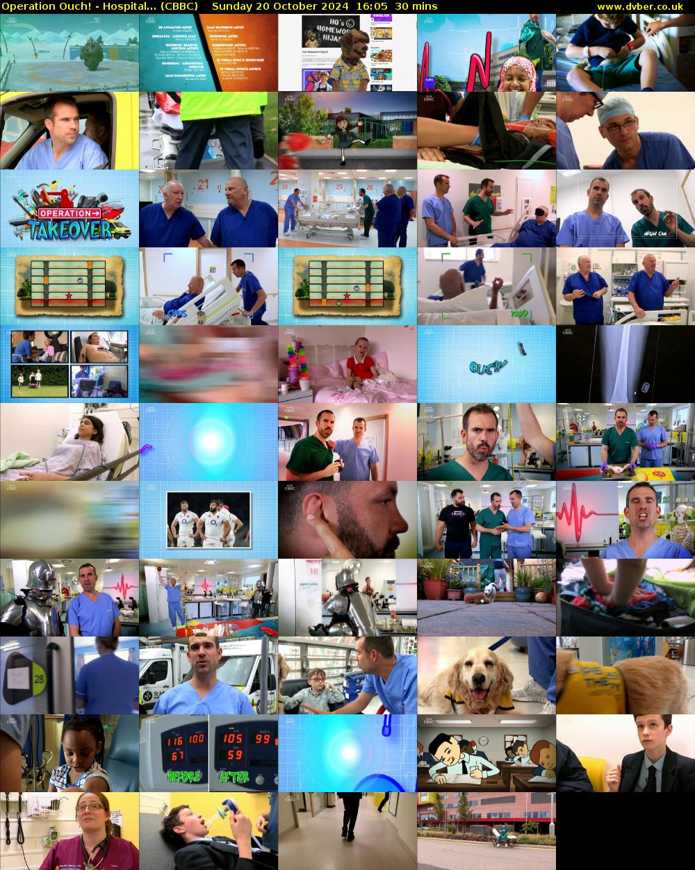 Operation Ouch! - Hospital... (CBBC) Sunday 20 October 2024 16:05 - 16:35