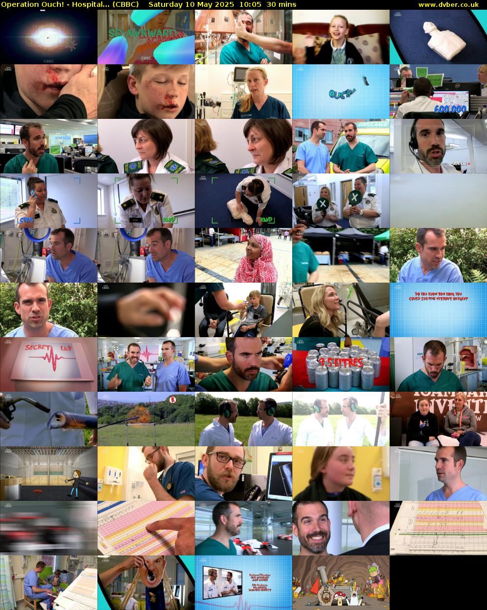 Operation Ouch! - Hospital... (CBBC) Saturday 10 May 2025 10:05 - 10:35