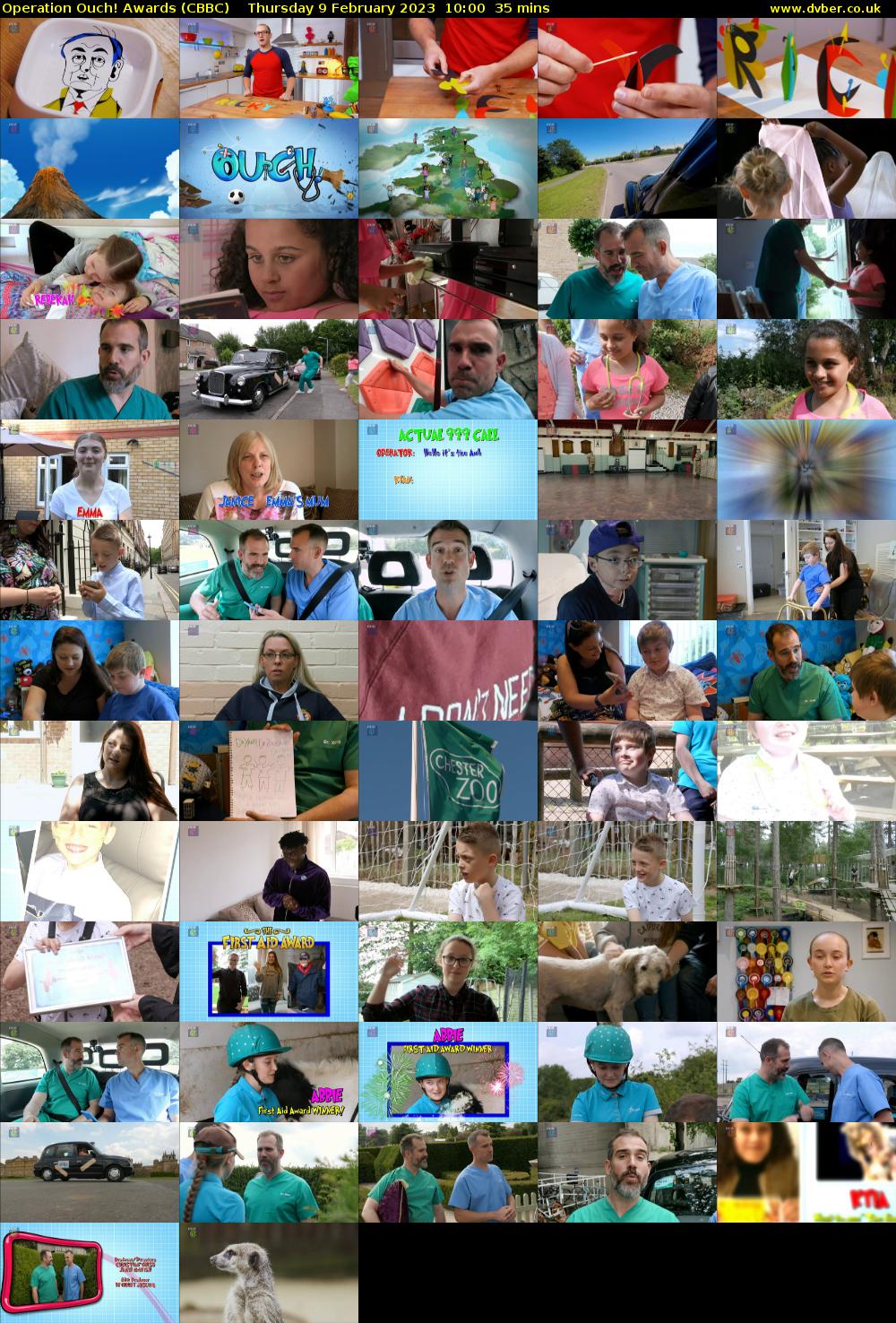 Operation Ouch! Awards (CBBC) Thursday 9 February 2023 10:00 - 10:35
