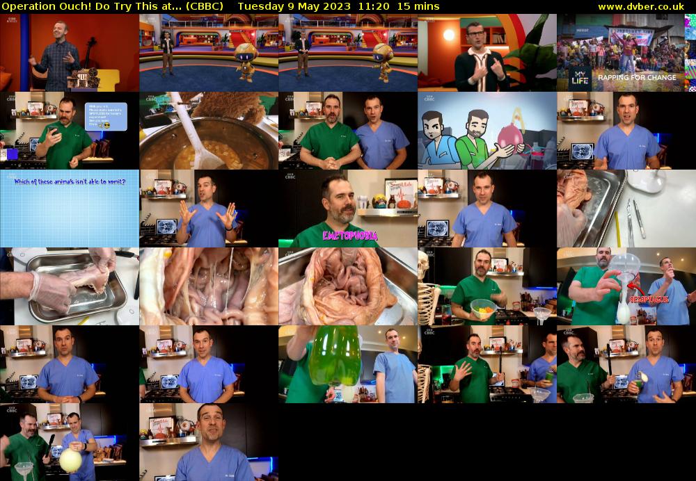 Operation Ouch! Do Try This at... (CBBC) Tuesday 9 May 2023 11:20 - 11:35