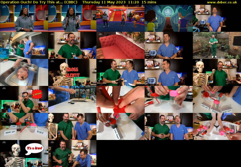 Operation Ouch! Do Try This at... (CBBC) Thursday 11 May 2023 11:20 - 11:35