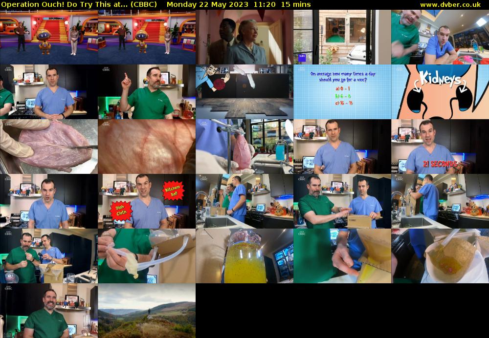 Operation Ouch! Do Try This at... (CBBC) Monday 22 May 2023 11:20 - 11:35