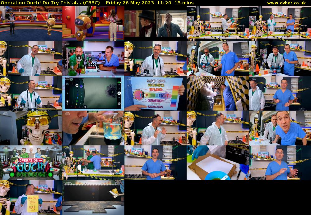 Operation Ouch! Do Try This at... (CBBC) Friday 26 May 2023 11:20 - 11:35