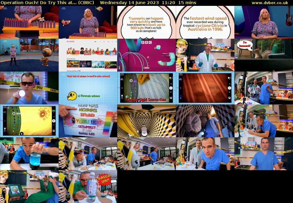 Operation Ouch! Do Try This at... (CBBC) Wednesday 14 June 2023 11:20 - 11:35