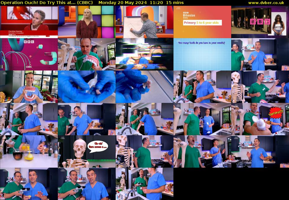 Operation Ouch! Do Try This at... (CBBC) Monday 20 May 2024 11:20 - 11:35