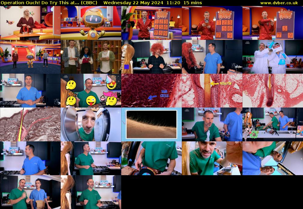 Operation Ouch! Do Try This at... (CBBC) Wednesday 22 May 2024 11:20 - 11:35