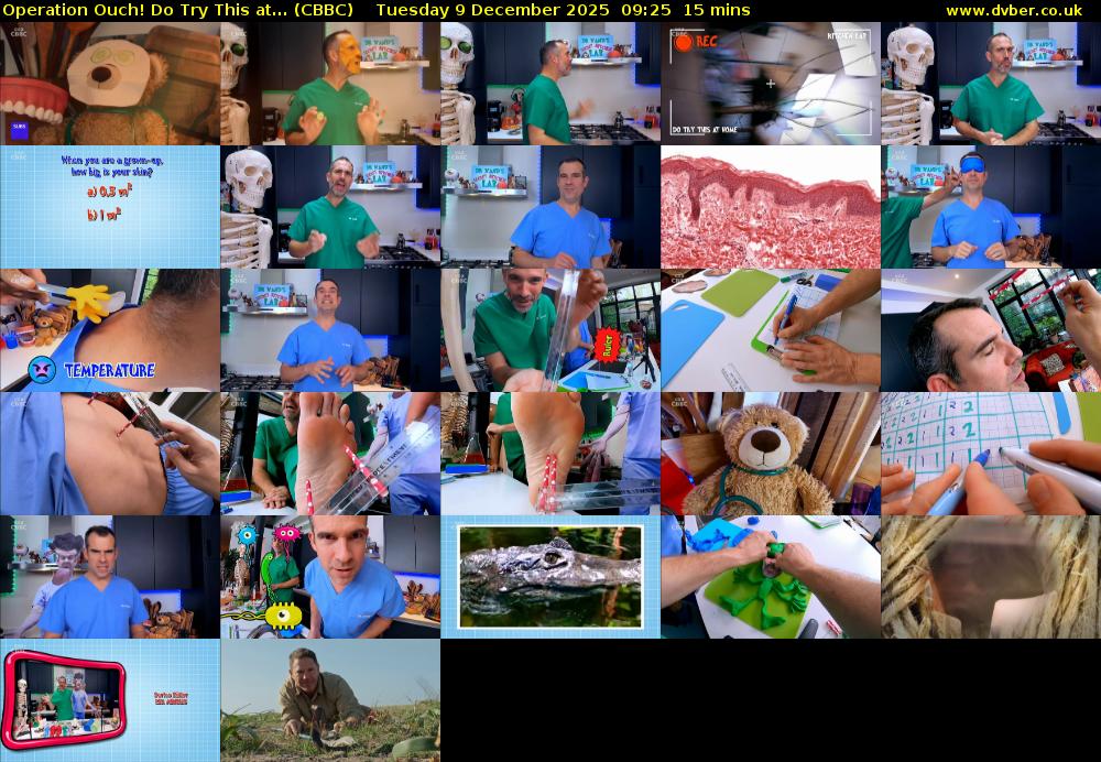 Operation Ouch! Do Try This at... (CBBC) Tuesday 9 December 2025 09:25 - 09:40