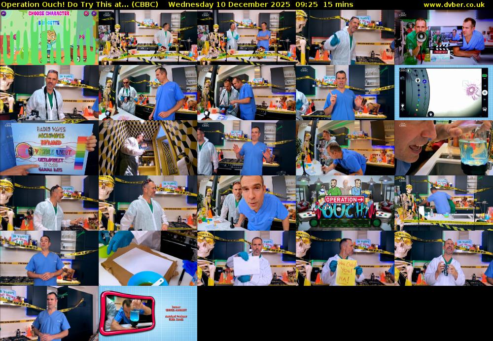Operation Ouch! Do Try This at... (CBBC) Wednesday 10 December 2025 09:25 - 09:40