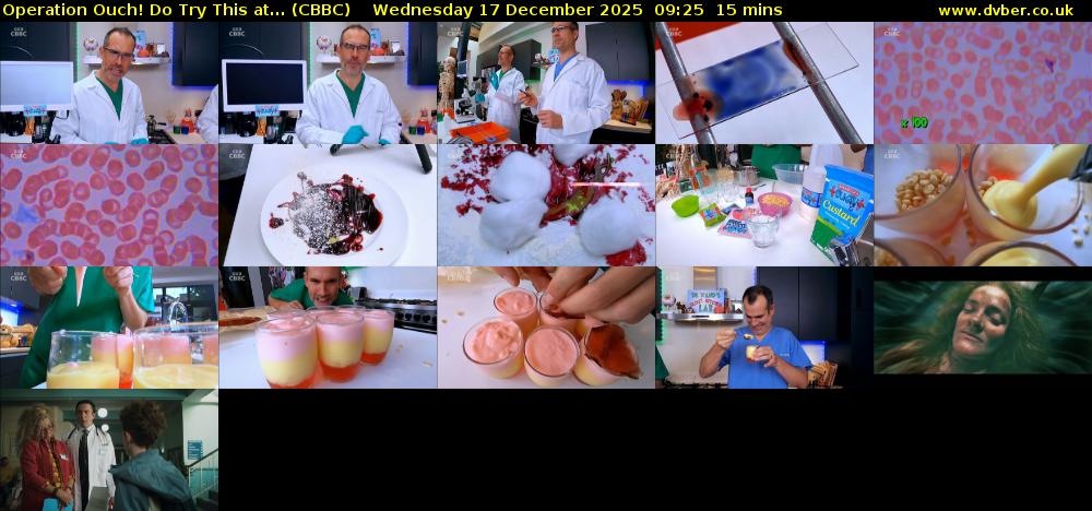 Operation Ouch! Do Try This at... (CBBC) Wednesday 17 December 2025 09:25 - 09:40