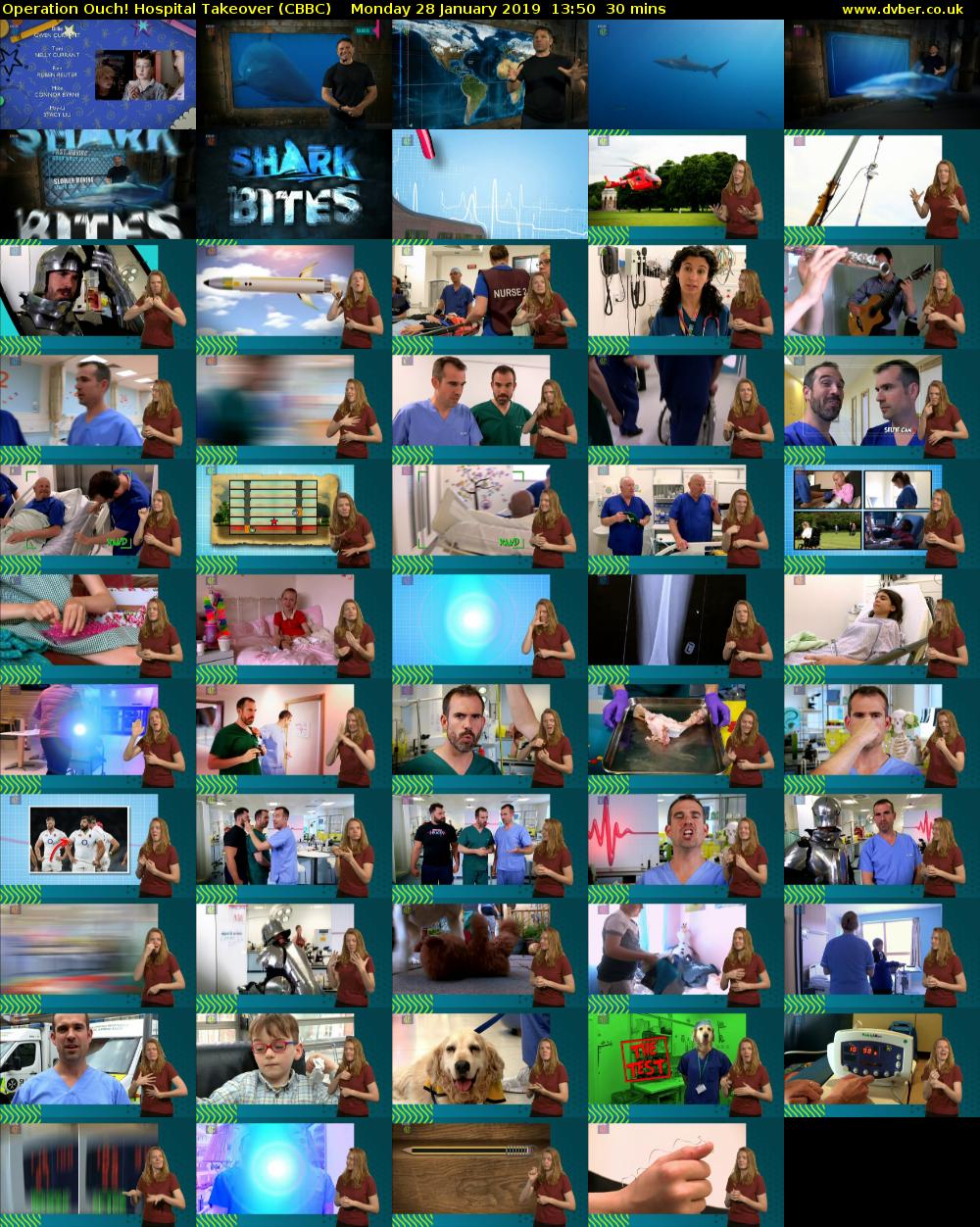 Operation Ouch! Hospital Takeover (CBBC) Monday 28 January 2019 13:50 - 14:20