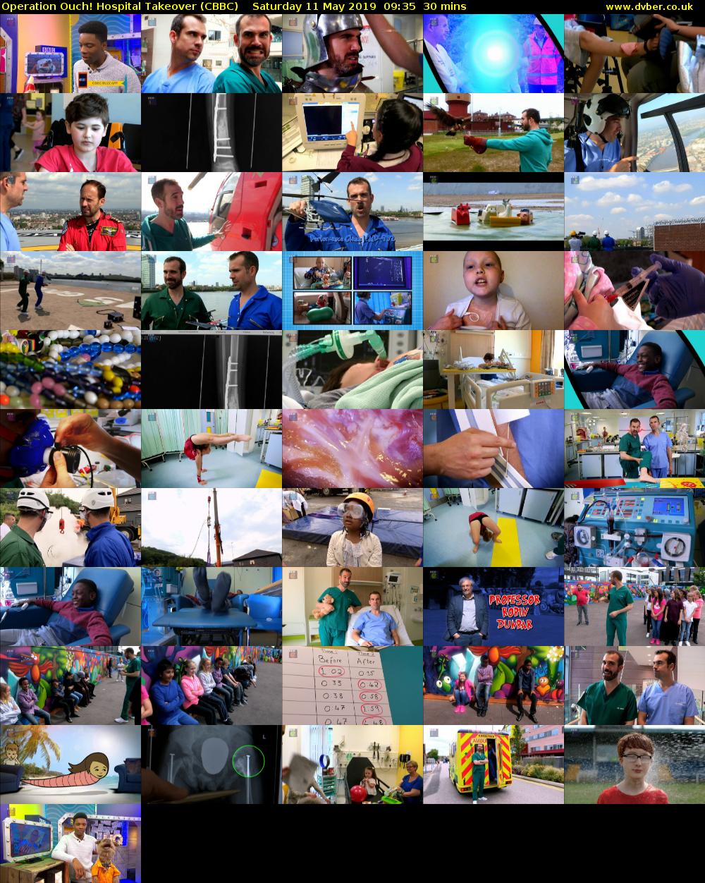Operation Ouch! Hospital Takeover (CBBC) Saturday 11 May 2019 09:35 - 10:05