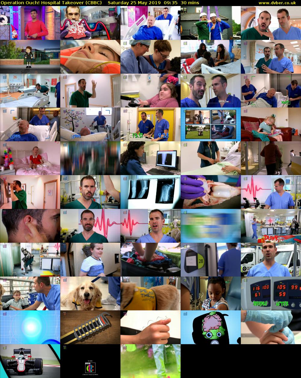 Operation Ouch! Hospital Takeover (CBBC) Saturday 25 May 2019 09:35 - 10:05