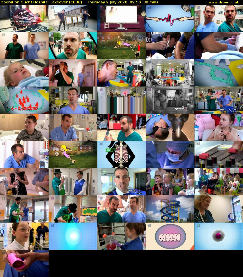 Operation Ouch! Hospital Takeover (CBBC) Thursday 9 July 2020 09:50 - 10:20