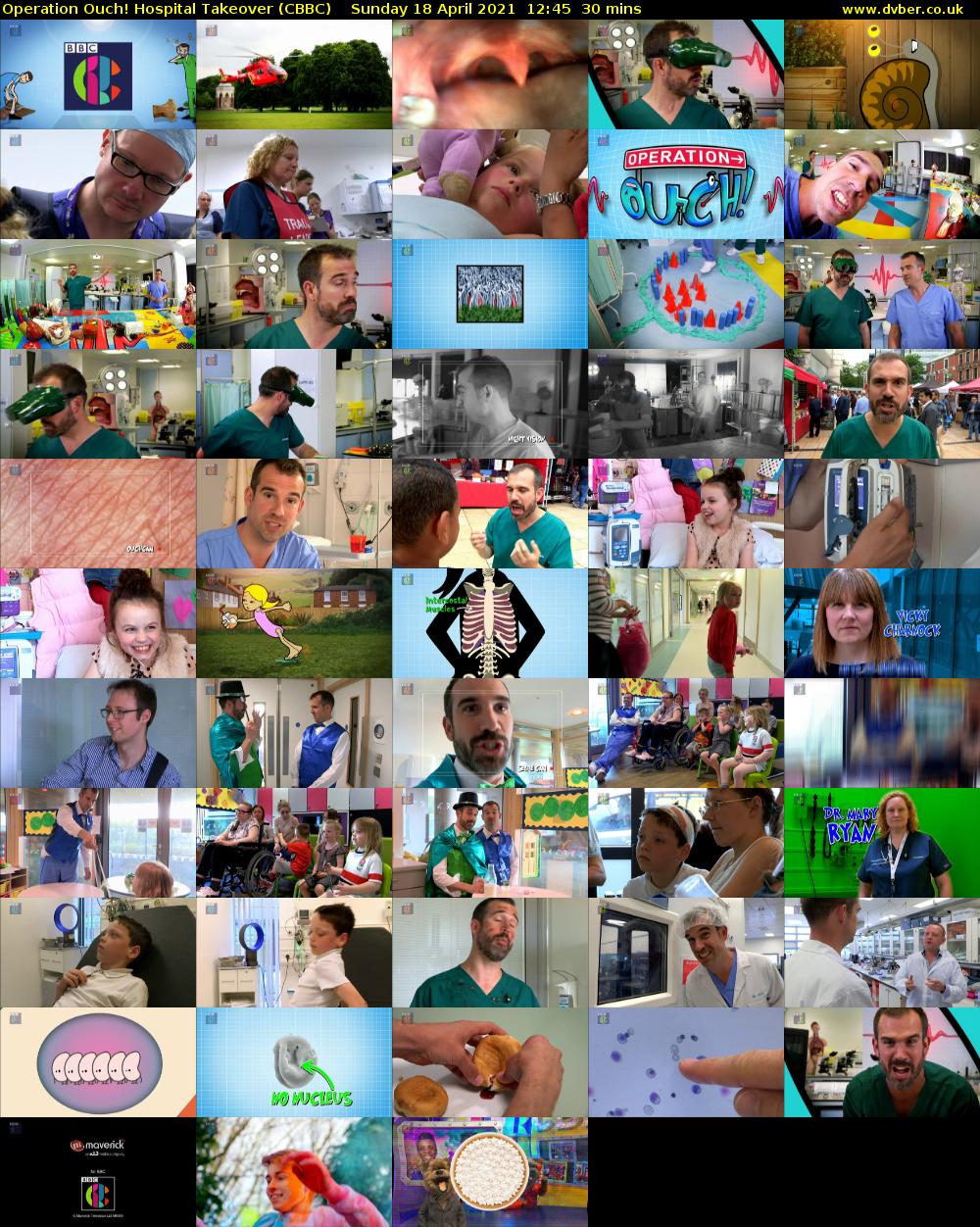 Operation Ouch! Hospital Takeover (CBBC) Sunday 18 April 2021 12:45 - 13:15