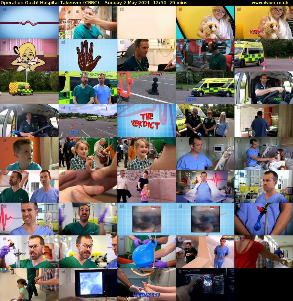 Operation Ouch! Hospital Takeover (CBBC) Sunday 2 May 2021 12:50 - 13:15