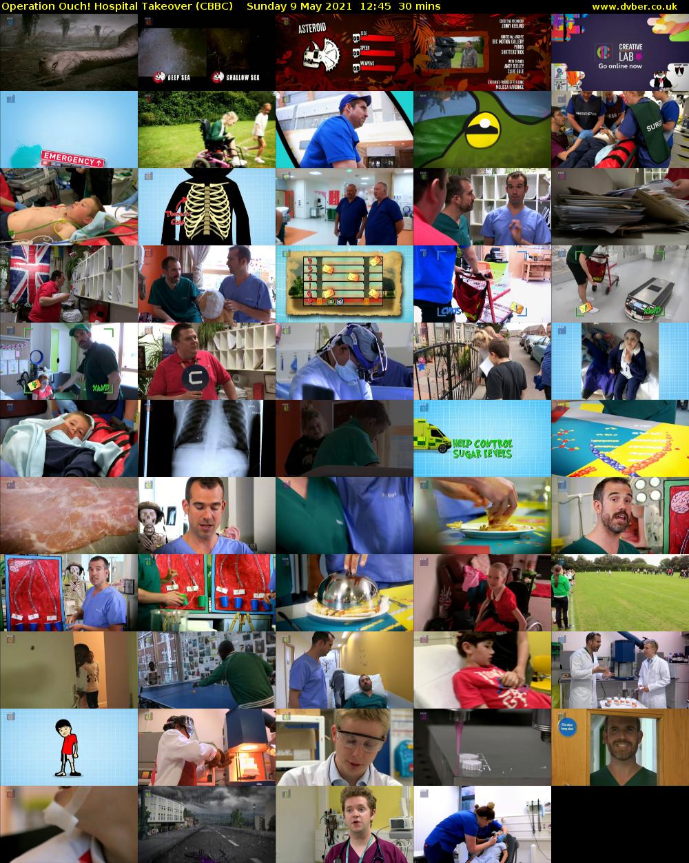 Operation Ouch! Hospital Takeover (CBBC) Sunday 9 May 2021 12:45 - 13:15