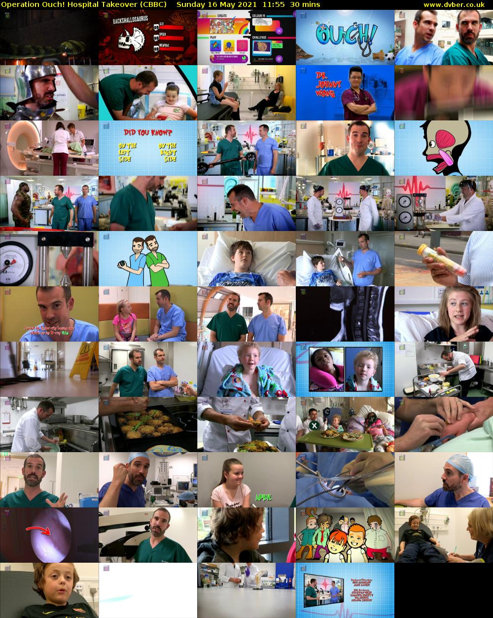 Operation Ouch! Hospital Takeover (CBBC) Sunday 16 May 2021 11:55 - 12:25