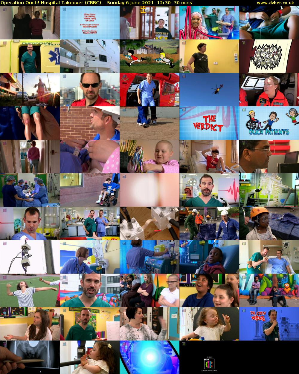 Operation Ouch! Hospital Takeover (CBBC) Sunday 6 June 2021 12:30 - 13:00