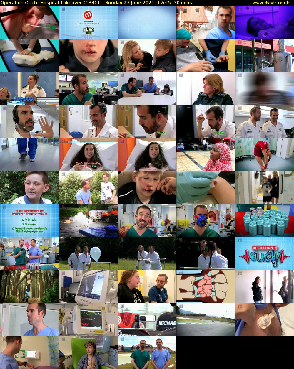 Operation Ouch! Hospital Takeover (CBBC) Sunday 27 June 2021 12:45 - 13:15