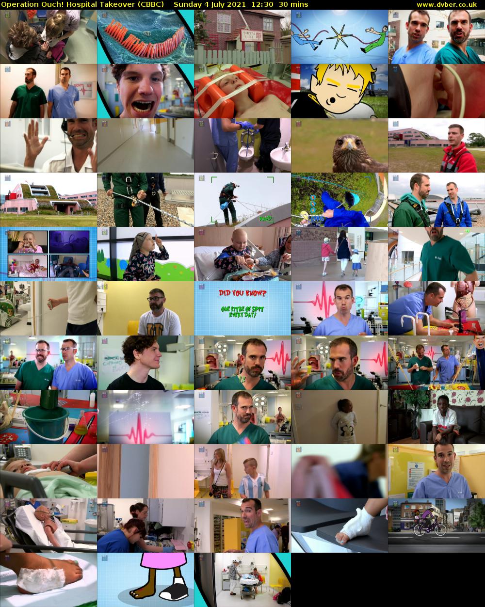 Operation Ouch! Hospital Takeover (CBBC) Sunday 4 July 2021 12:30 - 13:00