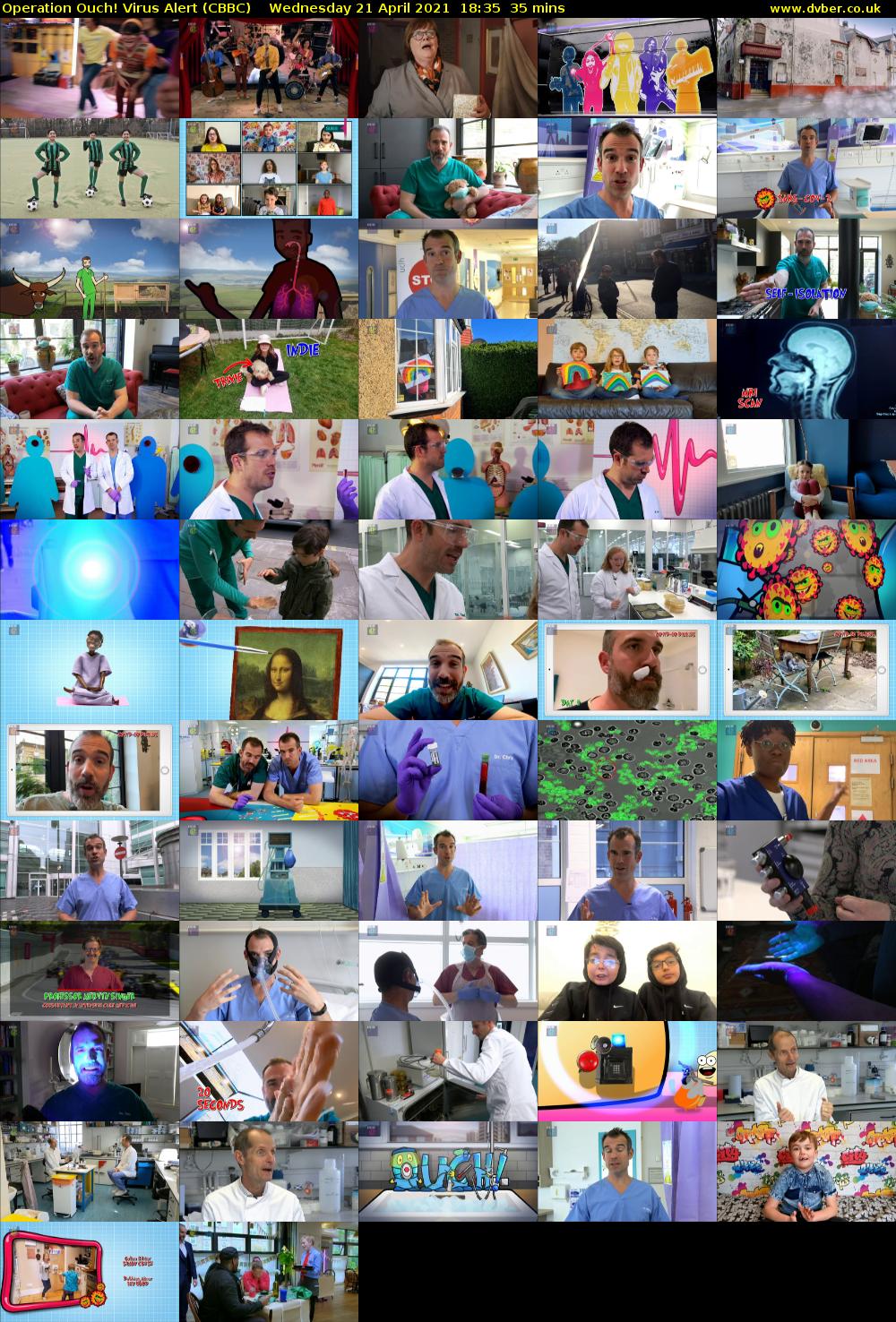 Operation Ouch! Virus Alert (CBBC) Wednesday 21 April 2021 18:35 - 19:10