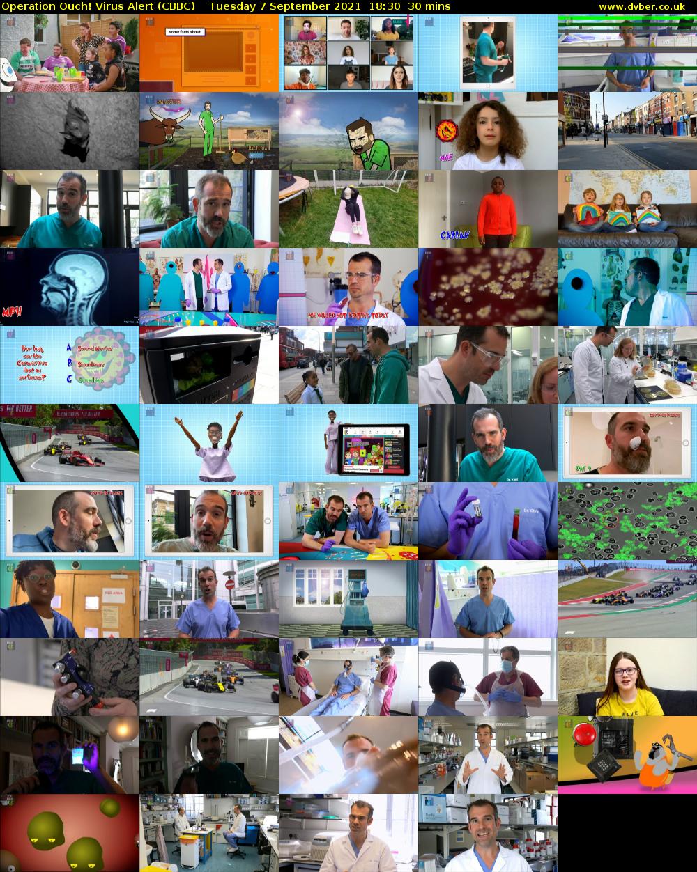 Operation Ouch! Virus Alert (CBBC) Tuesday 7 September 2021 18:30 - 19:00