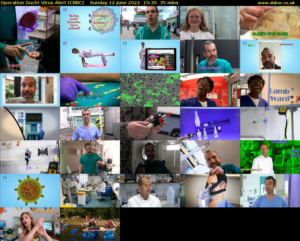 Operation Ouch! Virus Alert (CBBC) Sunday 12 June 2022 15:35 - 16:10