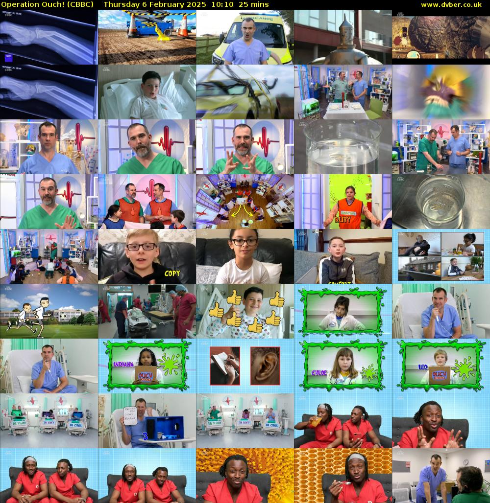 Operation Ouch! (CBBC) Thursday 6 February 2025 10:10 - 10:35