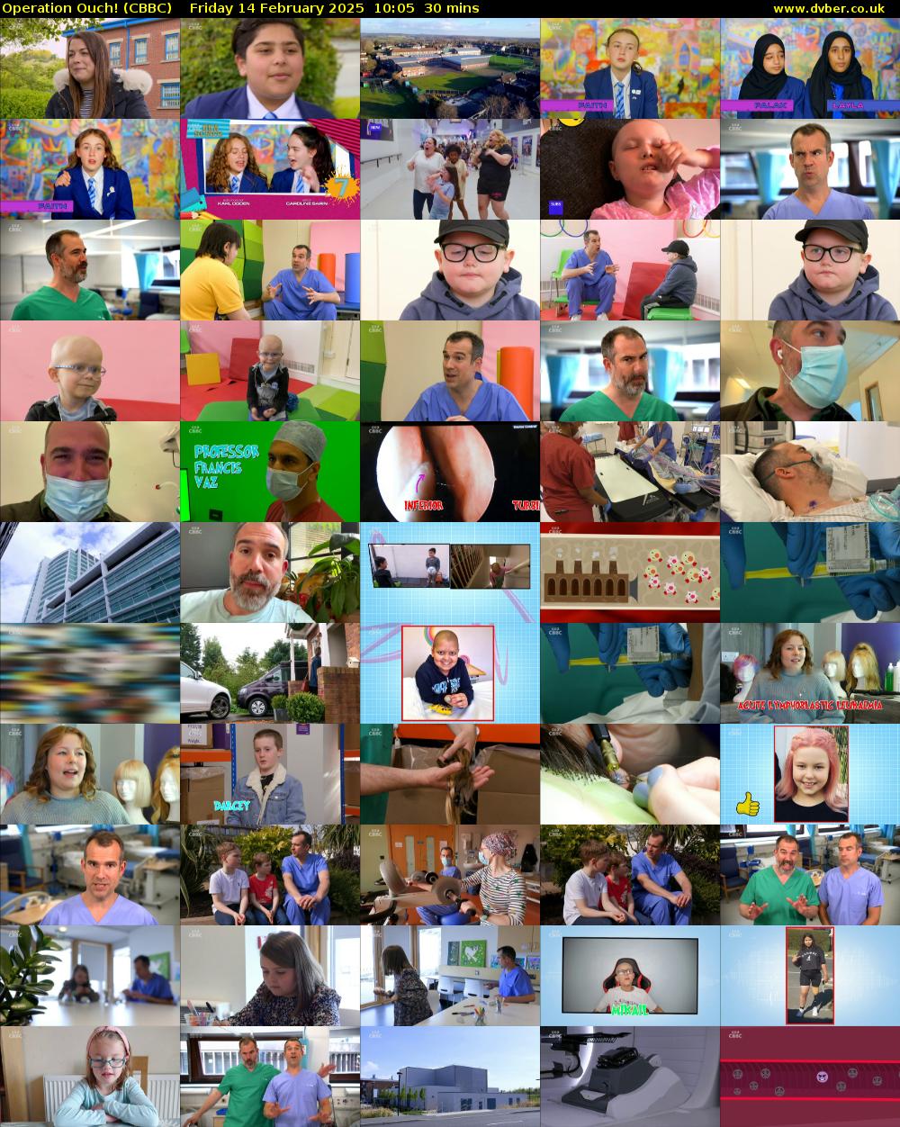 Operation Ouch! (CBBC) Friday 14 February 2025 10:05 - 10:35