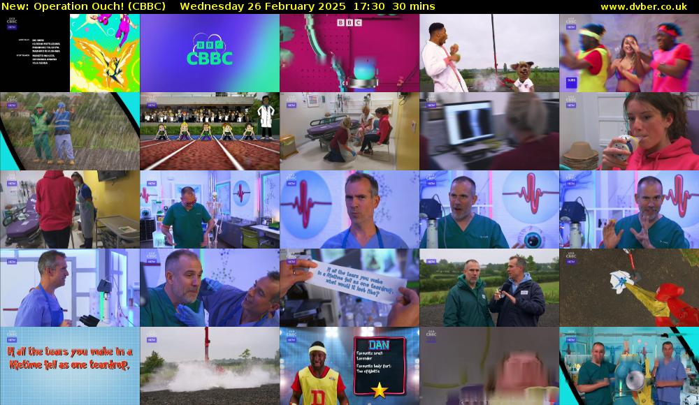 Operation Ouch! (CBBC) Wednesday 26 February 2025 17:30 - 18:00