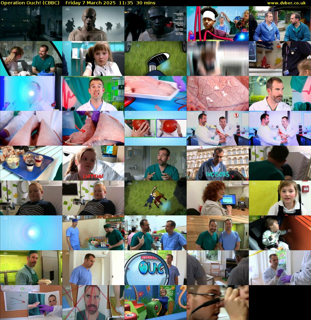 Operation Ouch! (CBBC) Friday 7 March 2025 11:35 - 12:05
