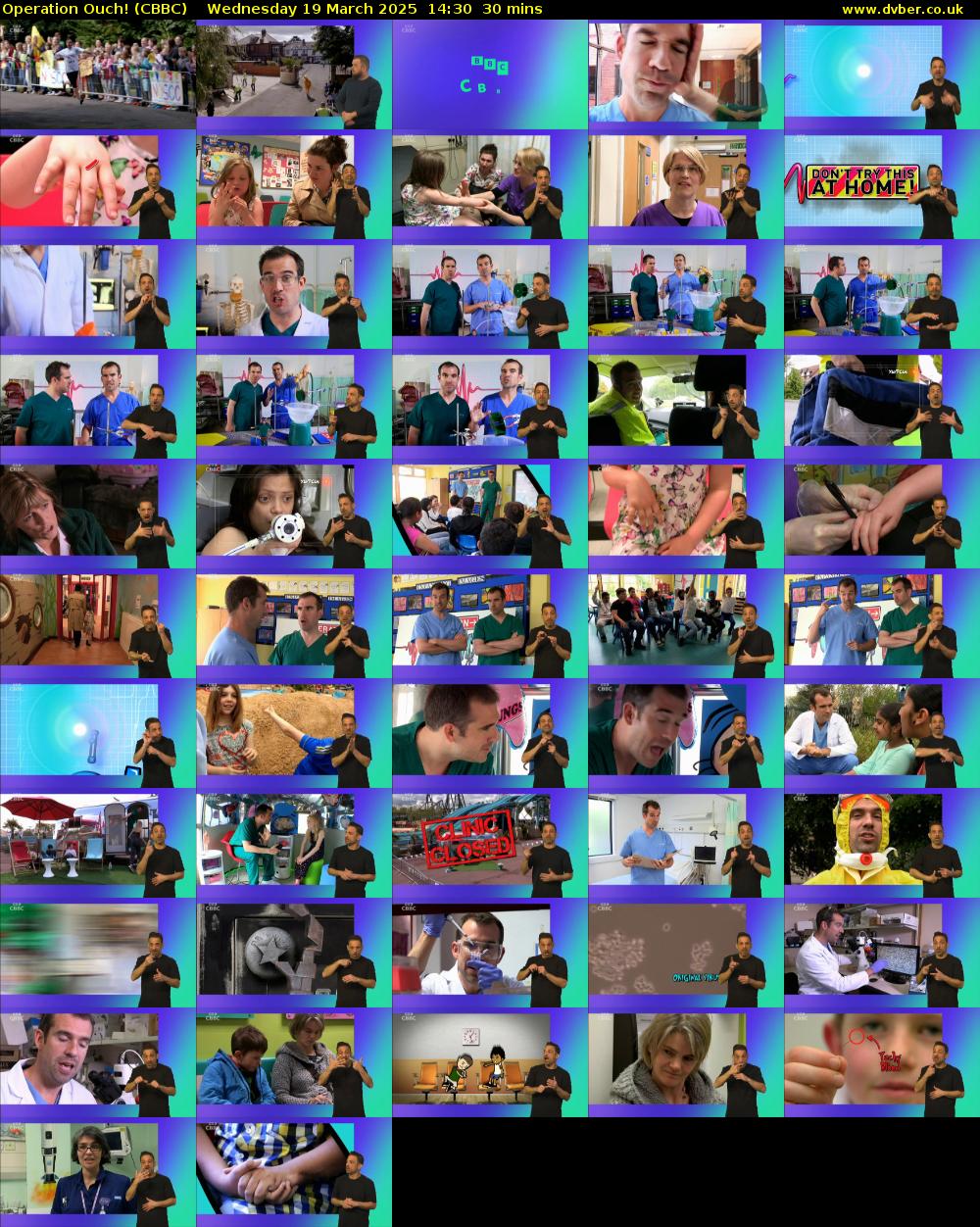 Operation Ouch! (CBBC) Wednesday 19 March 2025 14:30 - 15:00