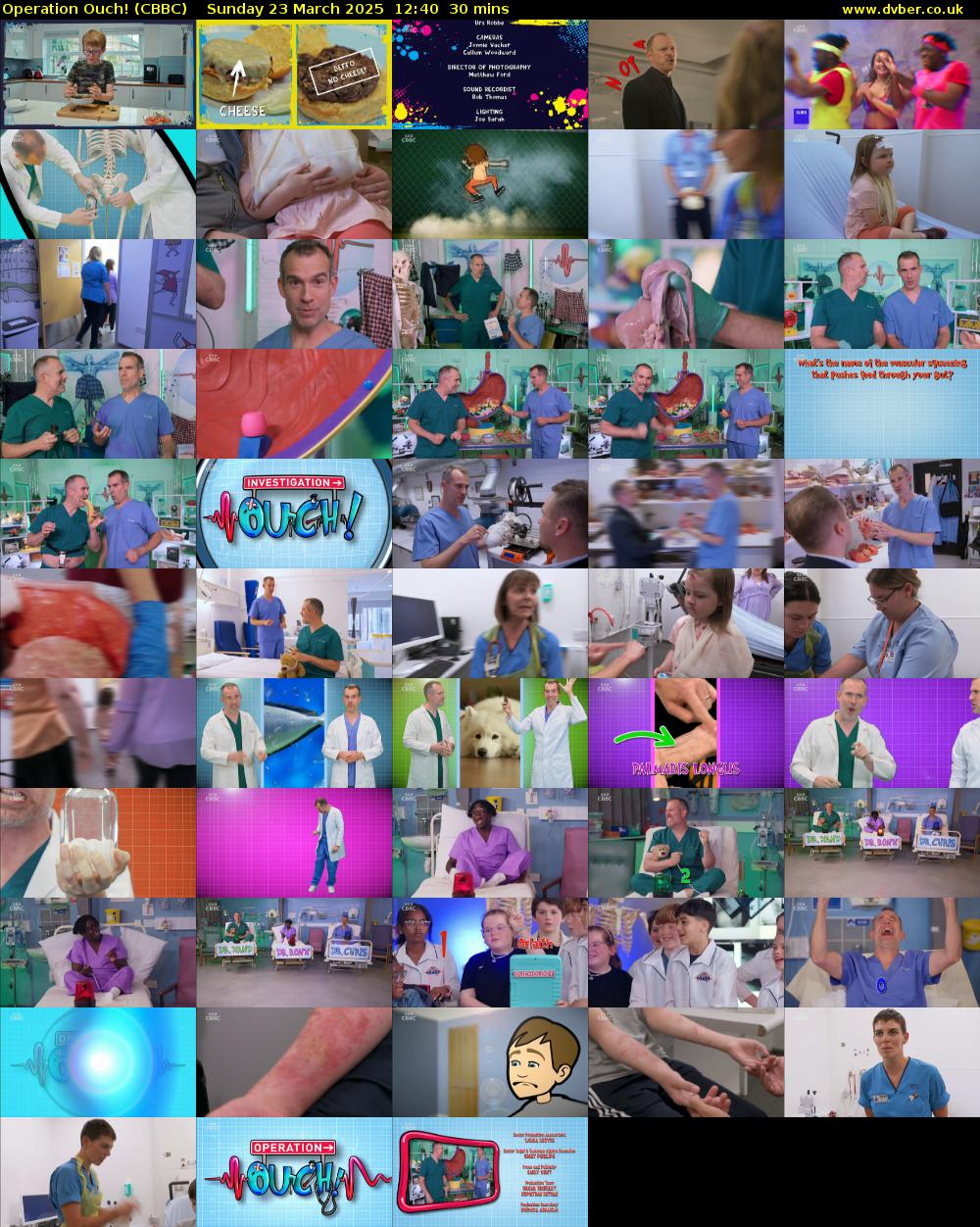 Operation Ouch! (CBBC) Sunday 23 March 2025 12:40 - 13:10