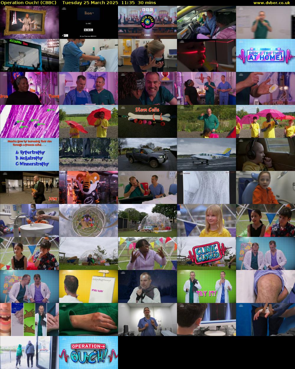 Operation Ouch! (CBBC) Tuesday 25 March 2025 11:35 - 12:05