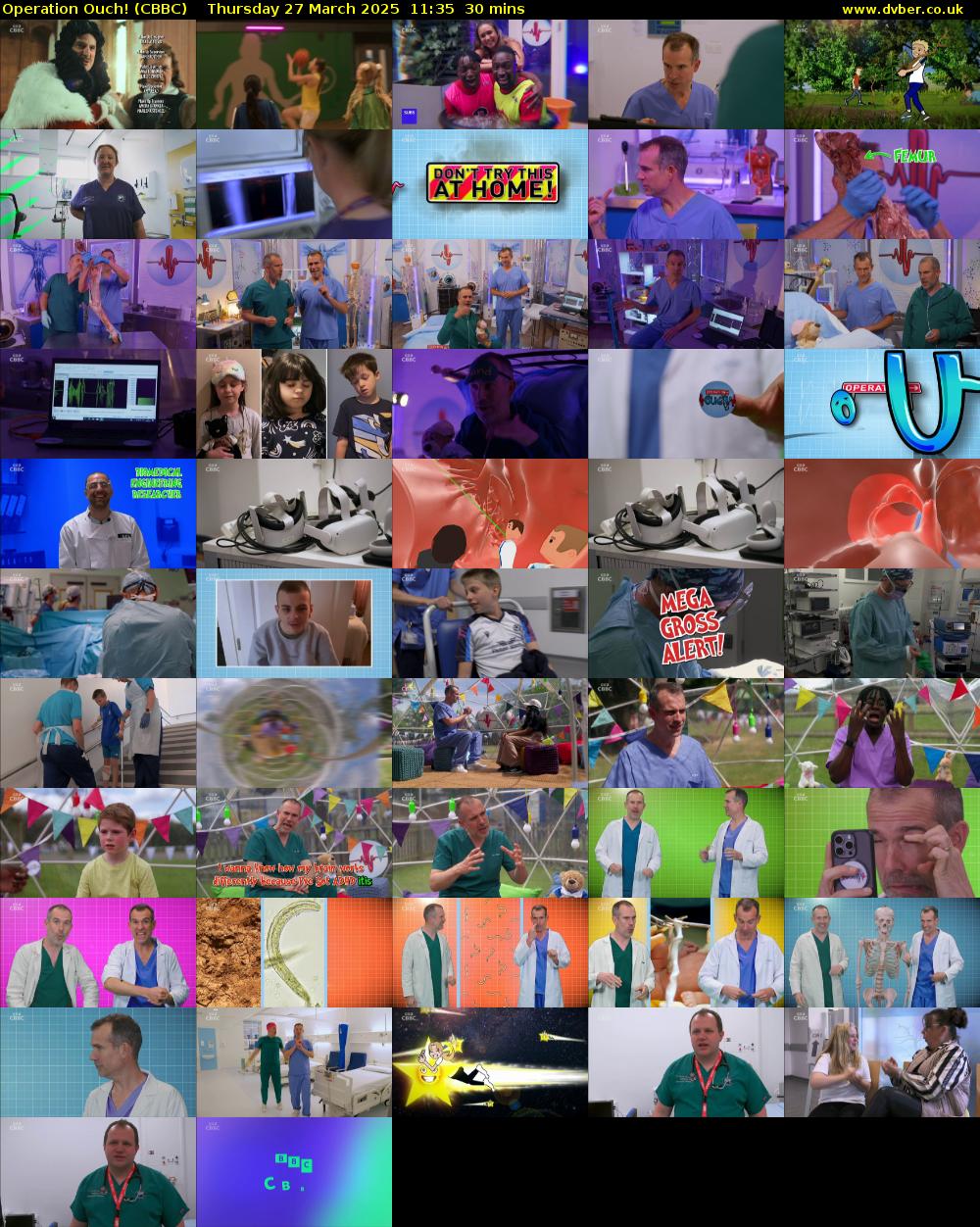Operation Ouch! (CBBC) Thursday 27 March 2025 11:35 - 12:05