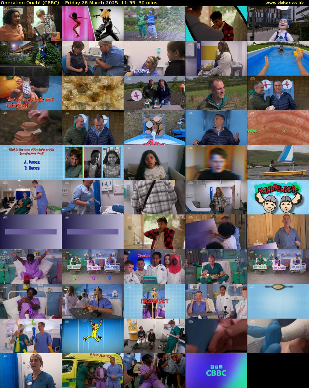 Operation Ouch! (CBBC) Friday 28 March 2025 11:35 - 12:05