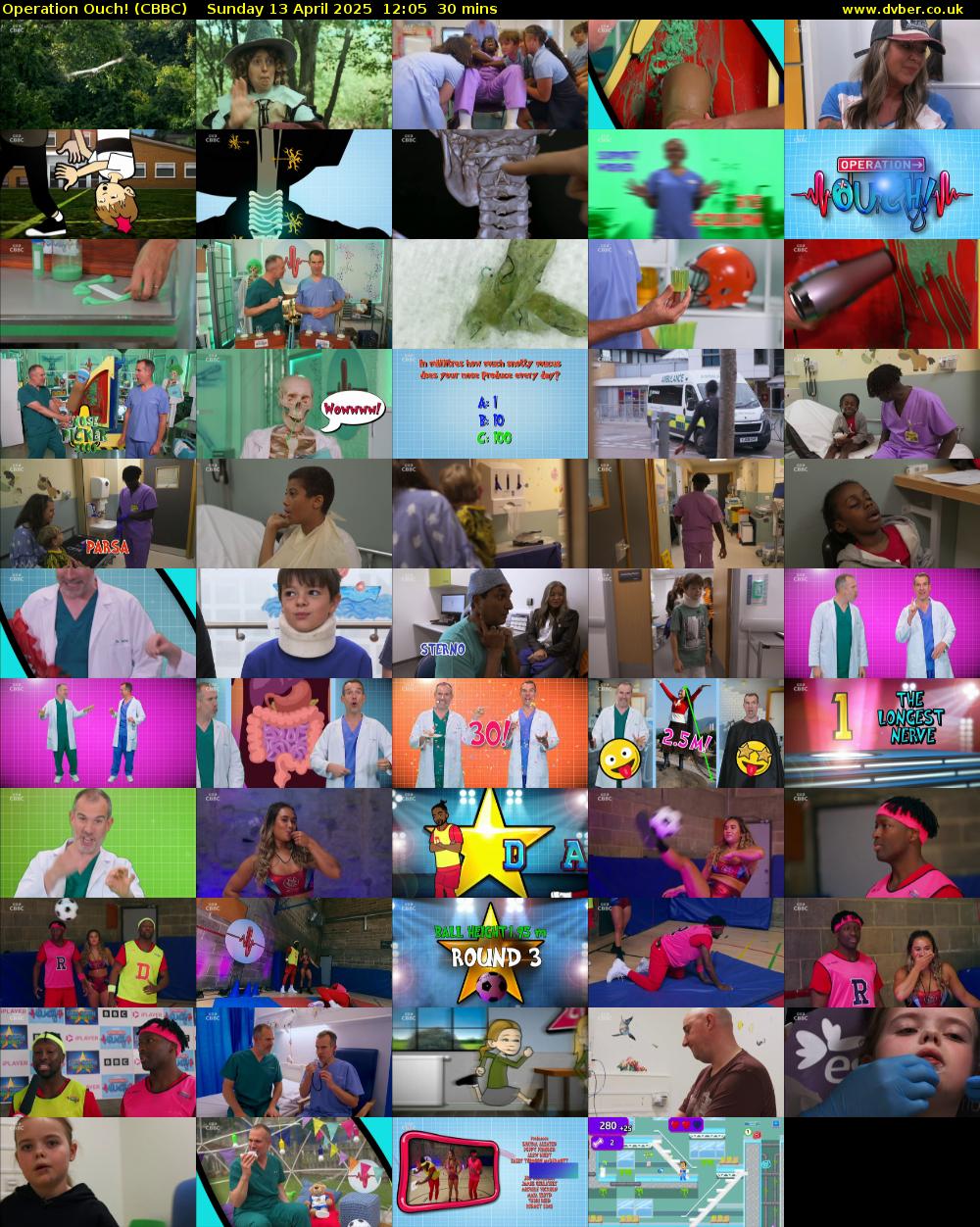 Operation Ouch! (CBBC) Sunday 13 April 2025 12:05 - 12:35