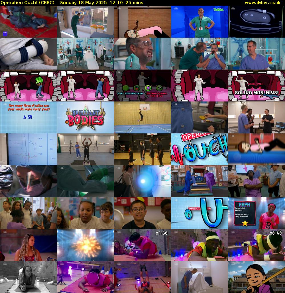 Operation Ouch! (CBBC) Sunday 18 May 2025 12:10 - 12:35