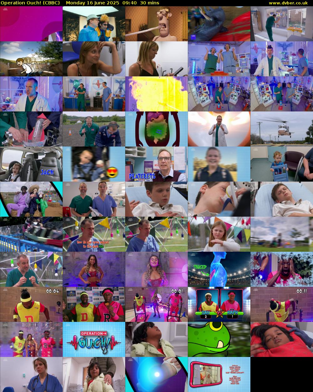 Operation Ouch! (CBBC) Monday 16 June 2025 09:40 - 10:10