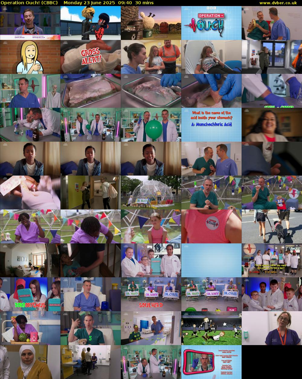 Operation Ouch! (CBBC) Monday 23 June 2025 09:40 - 10:10