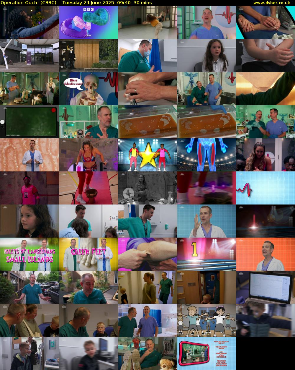 Operation Ouch! (CBBC) Tuesday 24 June 2025 09:40 - 10:10